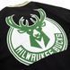 Футболка в бейсбольном стиле с логотипом Milwaukee Bucks на пуговицах, чёрная, мужская S 140195 140195 фото 3