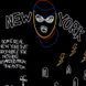 Футболка з графіті-принтом "New York", чорна, унісекс, ONE SIZE 140095 140095 фото 2