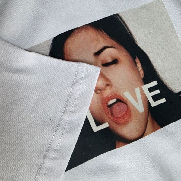Футболка Love з дівчиною, біла, унісекс L-XL 8880000000952 фото