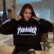 Худі Thrasher з вогненним принтом, чорне, унісекс L-XL 140280 140280 фото 7
