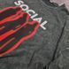 Футболка Social с неоновым принтом и силуэтами, графит, унисекс ONE SIZE 140459 140459 фото 4