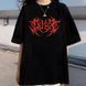 Футболка GOTHIC черная с красным принтом S 140163 фото 3