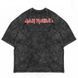 Футболка Iron Maiden з вогненним принтом "The Number of the Beast" виварена, графітова, унісекс, ONE SIZE, 140063 140063 фото 2