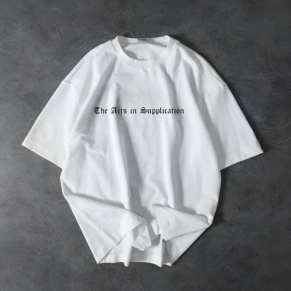 Футболка The Arts in Supplication с арт-принтом, белая, унисекс S-M 140463 140463 фото
