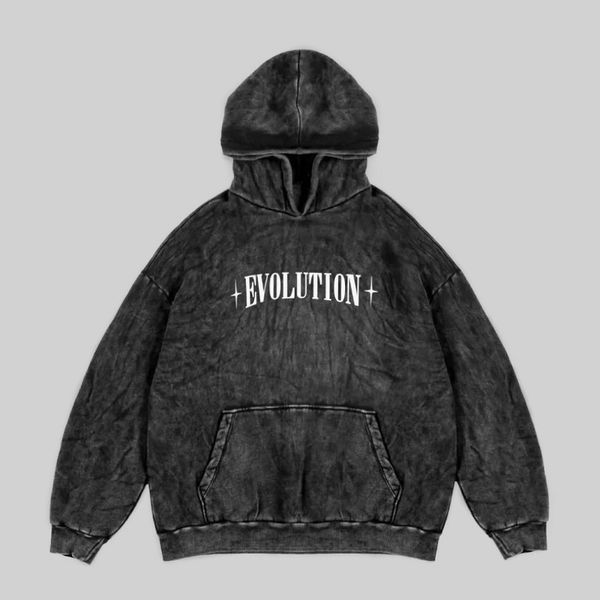 Парні худі з ангелом та написом "Evolution", виварене, унісекс Темно-сірий S + Темно-сірий S 140226 + 140226 140226+140227 фото