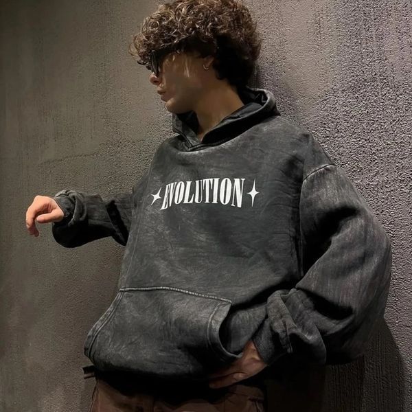 Парні худі з ангелом та написом "Evolution", виварене, унісекс Темно-сірий S + Темно-сірий S 140226 + 140226 140226+140227 фото
