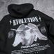 Худі Evolution з білим написом, чорне, унісекс S-M 8880000001003 фото 5