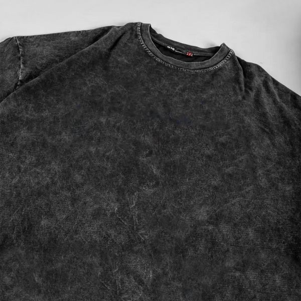 Футболка однотонная вываренная, тёмно-серая, унисекс, ONE SIZE 140147 140147 фото