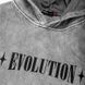 Худи с ангелом и надписью "Evolution", вываренное светло-серое, унисекс S-M 140227 140227 фото 12