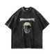 Футболка Megadeth з черепом в кайданах, виварена, графіт, унісекс ONE SIZE 140431 140431 фото 1