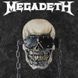 Футболка Megadeth з черепом в кайданах, виварена, графіт, унісекс ONE SIZE 140431 140431 фото 5