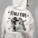 Парные худи с ангелом и надписью "Evolution", унисекс Белый S + Белый S 140225 + 140225 140225+140227 фото 12